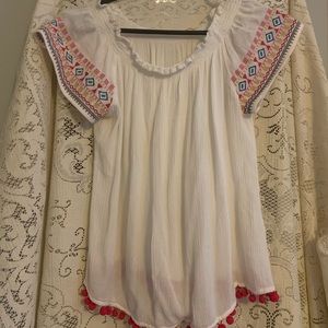 Boho Off the Shoulder Top // Size Small